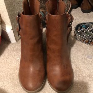 Brown booties